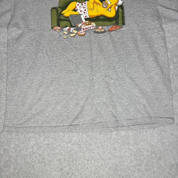 Homer Simpson T-shirt Adult XL Gray It's All Good Unisex 90% Cotton The Simpsons - Picture 8 of 8